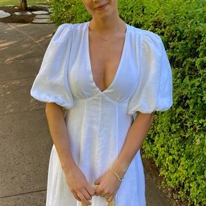 DIISH “Aisle” Linen Backless Long Dress